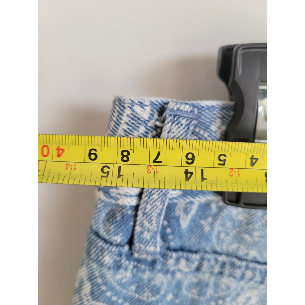 Bandana Paisley Print Straight Leg Jeans Womens Size 11/30 Boho Simple Society - Picture 5 of 6